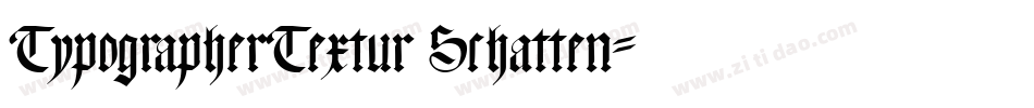 TypographerTextur Schatten字体转换